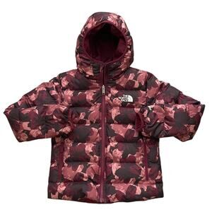 The North Face Girls Size M/ 10yrs Reversible Floral North Down Hooded Jacket